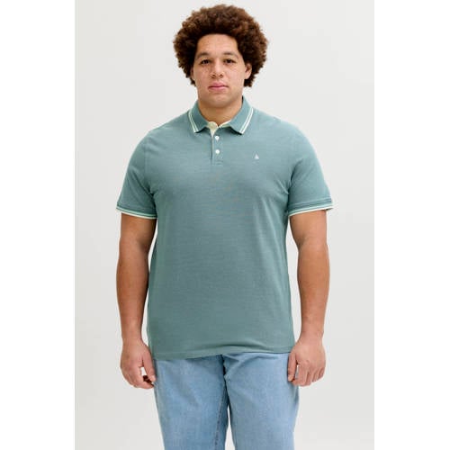 JACK & JONES PLUS SIZE regular polo Plus Size groen afbeelding