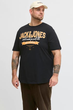regular T-shirt Plus Size zwart