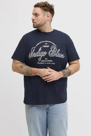 regular T-shirt Plus Size donkerblauw