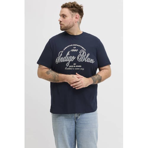 JACK & JONES PLUS SIZE regular T-shirt Plus Size donkerblauw afbeelding