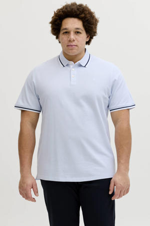 regular polo Plus Size lichtblauw