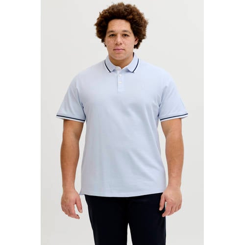 JACK & JONES PLUS SIZE regular polo Plus Size lichtblauw afbeelding