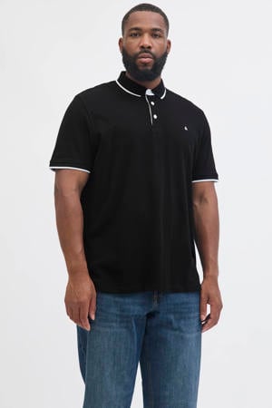 regular polo Plus Size zwart