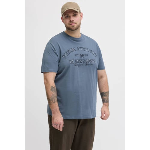 JACK & JONES PLUS SIZE regular T-shirt Plus Size blauw afbeelding