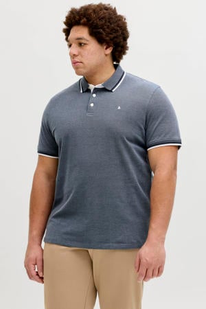 regular polo Plus Size blauw