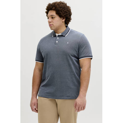 JACK & JONES PLUS SIZE regular polo Plus Size blauw afbeelding