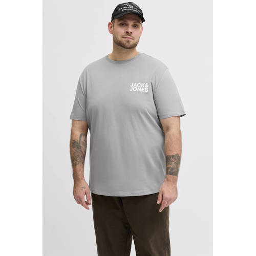 JACK & JONES PLUS SIZE regular T-shirt Plus Size grijs afbeelding