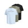 JACK & JONES PLUS SIZE regular T-shirt Plus Size multi - (set van 3)