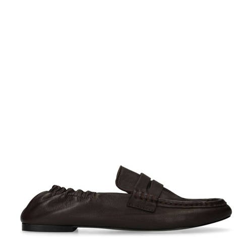 Sacha leren loafers bruin afbeelding