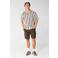 Shoeby katoenen relaxed fit gestreept overhemd - donkerbruin