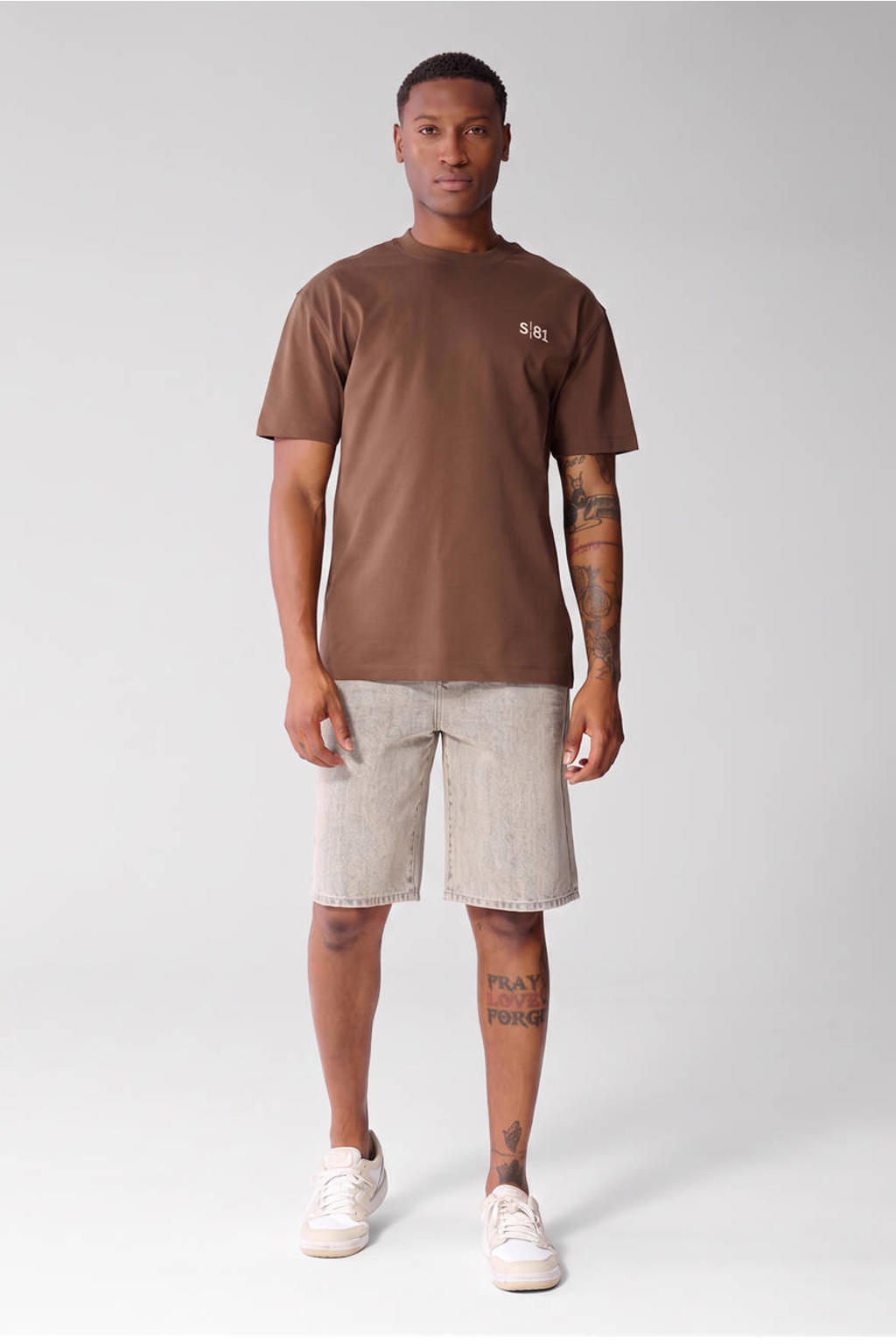 Shoeby regular T-shirt bruin