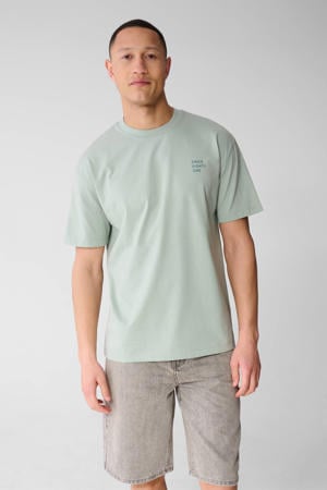 relaxed T-shirt lichtgroen