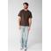 Shoeby regular T-shirt donkerbruin