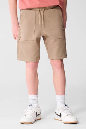 regular waist sweatshort taupe