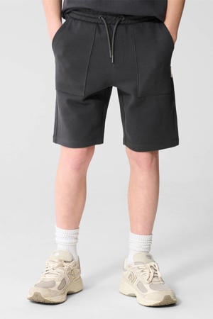 regular waist sweatshort antraciet