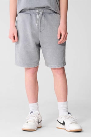 regular waist sweatshort grijs