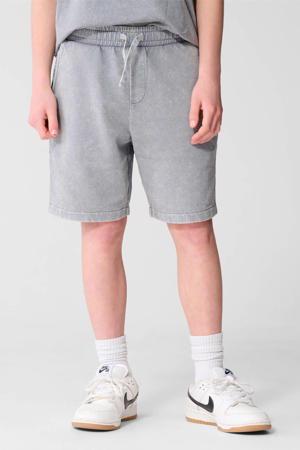 regular waist sweatshort grijs