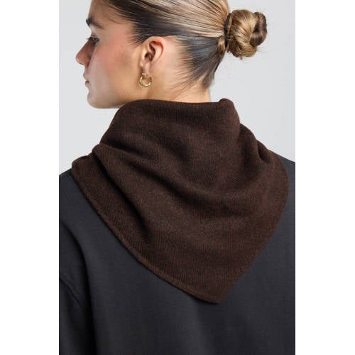 America Today triangle scarf Olive donkerbruin afbeelding