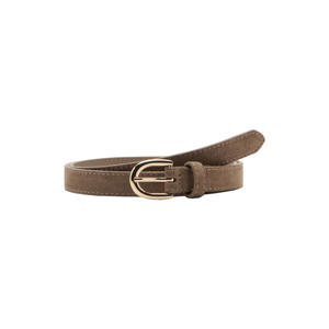 suede riem bruin