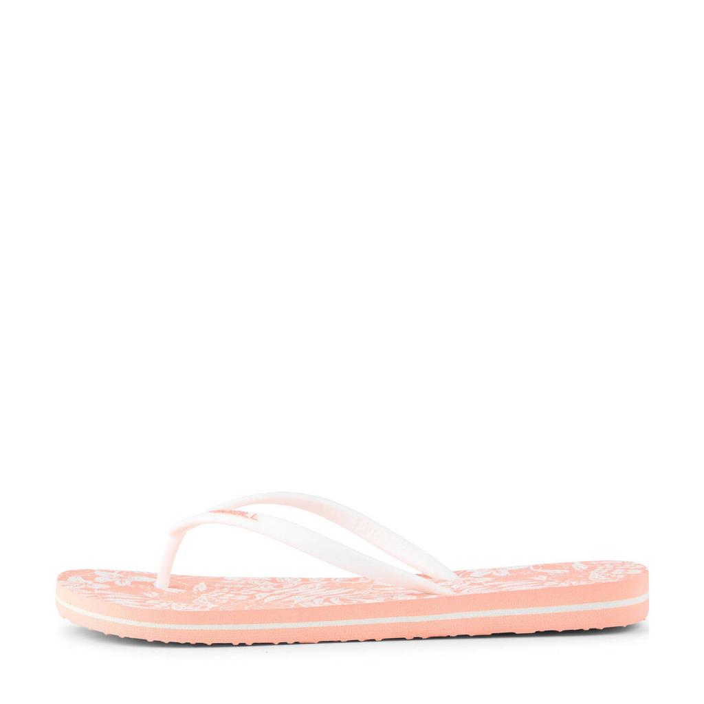 O'Neill teenslippers wit/zalm