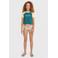 O'Neill T-shirt donkergroen rib gebreid