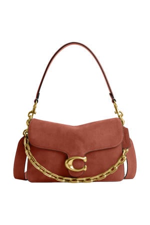 suède schoudertas Chain Tabby brique
