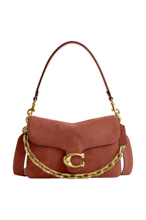 suède schoudertas Chain Tabby brique