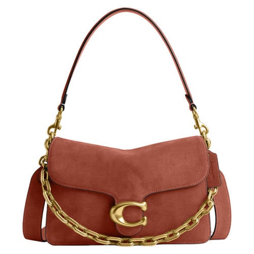 Coach suède schoudertas Chain Tabby brique afbeelding