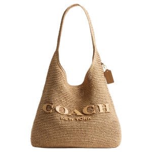 raffia schoudertas Brooklyn 39 naturel