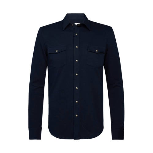 Profuomo overshirt donkerblauw afbeelding