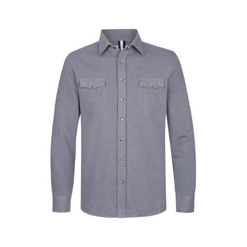 Profuomo overshirt grijsblauw afbeelding