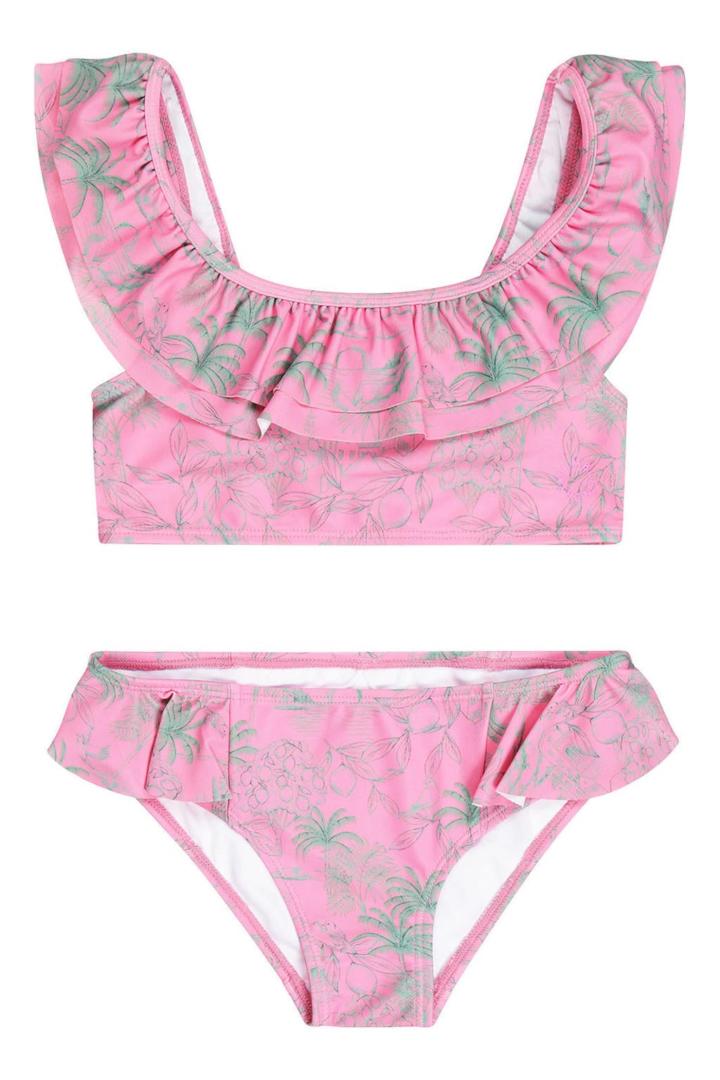 Tumble 'n Dry bikini met ruches roze