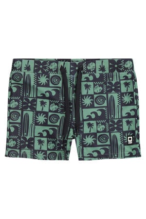 zwemboxer groen met all over print