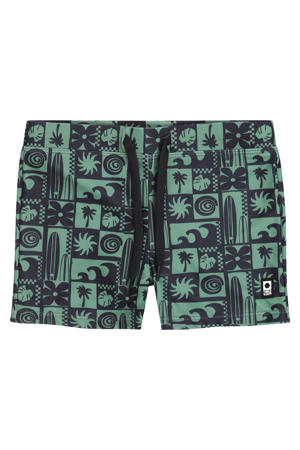 zwemboxer groen met all over print
