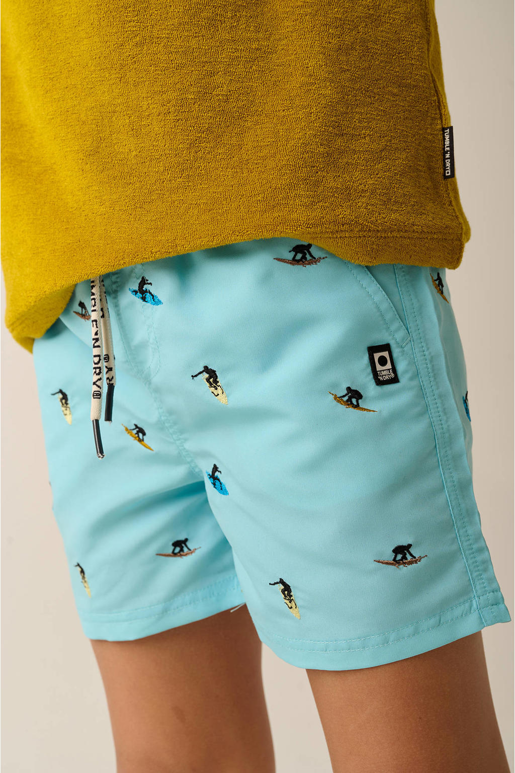 Tumble 'n Dry zwemshort lichtblauw met all over print