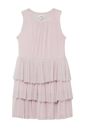 korte jurk met glitter roze
