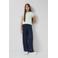 s.Oliver wide leg casual broek donkerblauw