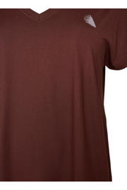 thumbnail: ACTIVE By Zizzi Plus Size sport T-shirt donkerbruin