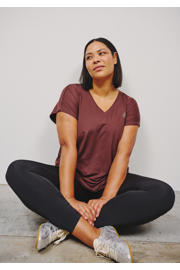 thumbnail: ACTIVE By Zizzi Plus Size sport T-shirt donkerbruin