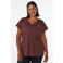 ACTIVE By Zizzi Plus Size sport T-shirt donkerbruin