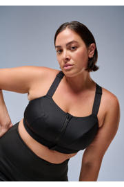 thumbnail: ACTIVE By Zizzi Plus Size level 4 sportbh zwart
