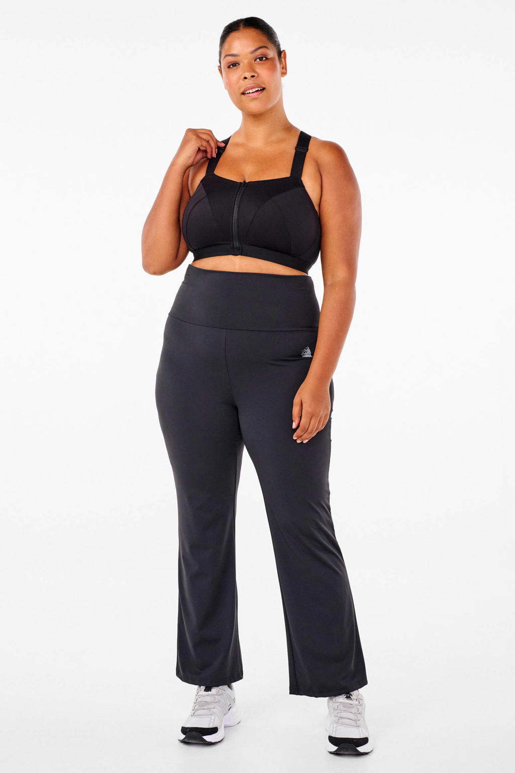 ACTIVE By Zizzi Plus Size level 4 sportbh zwart