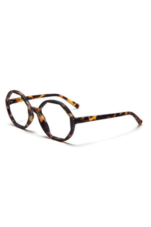 leesbril met tortoise print Lolita bruin