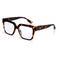 Looplabb leesbril met tortoise print Max bruin