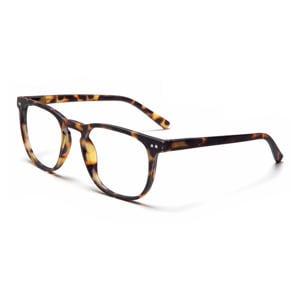 leesbril met tortoise print The George bruin