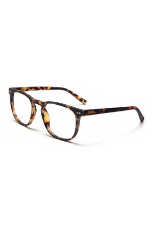 leesbril met tortoise print The George bruin