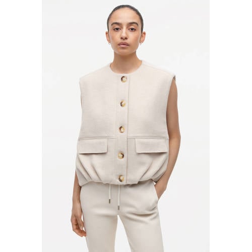 Studio AR by ARMA gilet met wol beige afbeelding
