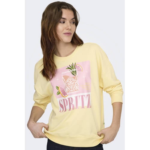 ONLY sweater lichtgeel afbeelding