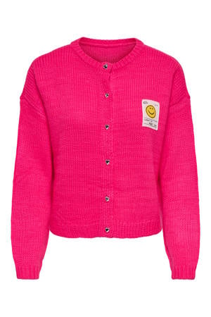 vest roze gebreid