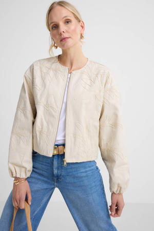 bomberjack broderie ecru
